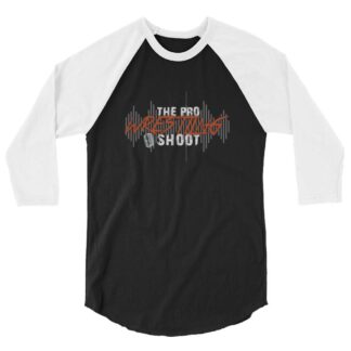 The Pro Wrestling Shoot "Main Logo" 3/4 sleeve raglan shirt