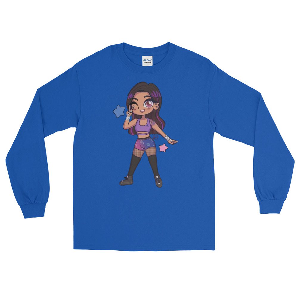 GLAMOUR "Gem Gemini: Cartoon Gem" Unisex Long Sleeve Shirt