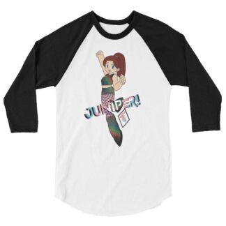 Juniper "Mighty Unicorn Juniper" 3/4 sleeve raglan shirt