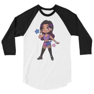 GLAMOUR "Gem Gemini: Cartoon Gem" 3/4 sleeve raglan shirt