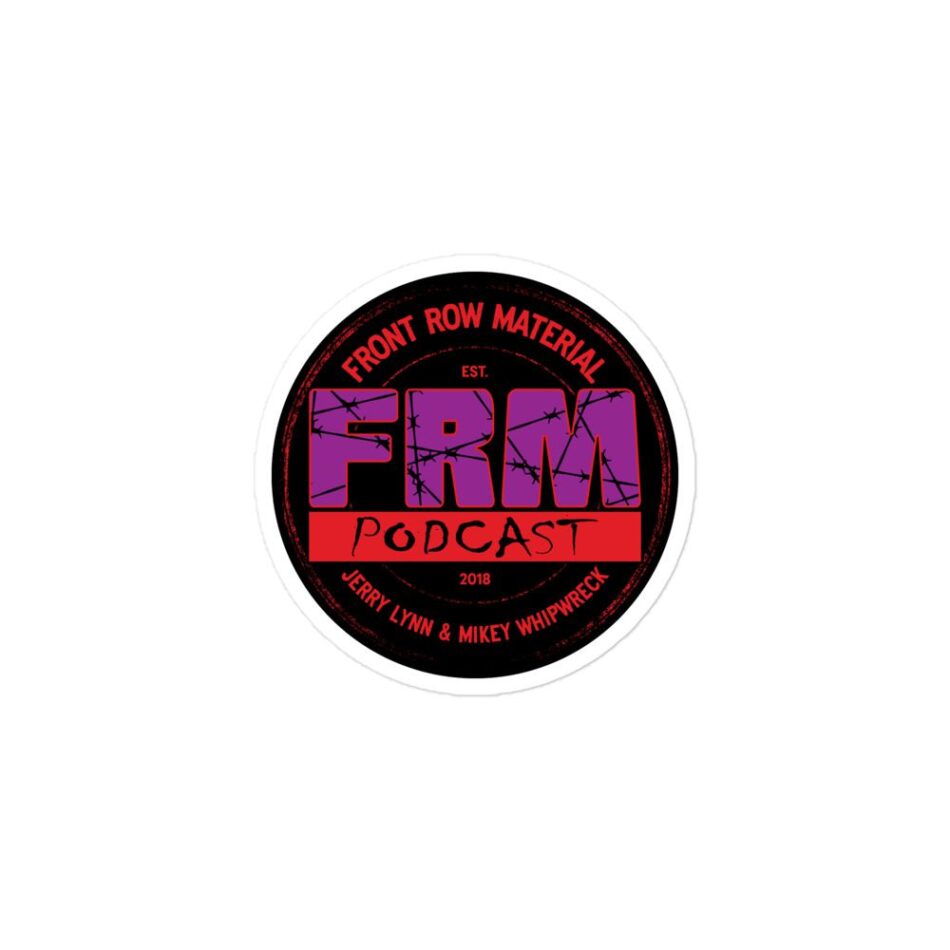 Front Row Material "FRM POD Stamped Logo" Bubble-free stickers