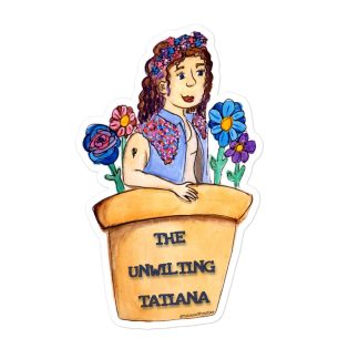 The Unwilting Tatiana "Walking FlowerPot" Bubble-free stickers
