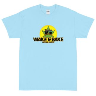 Schwartzy "WAKE AND BAKE" Unisex Short Sleeve T-Shirt