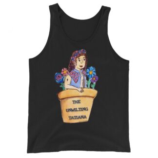 The Unwilting Tatiana "Walking FlowerPot" Unisex Tank Top
