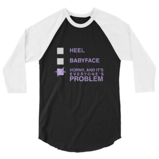 Gwen Neodonna "It’s Everyone’s Problem" 3/4 sleeve raglan shirt