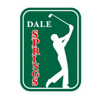 Dale Springs "PGA TOUR" Bubble-free stickers