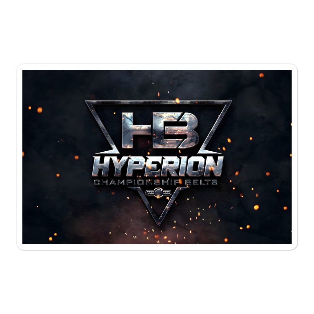 Hyperion Championship Belts "Forged Hyperion Logo" Bubble-free stickers