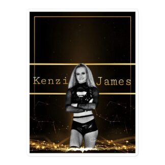Kenzi James "Kenzi James Gold" Bubble-free stickers