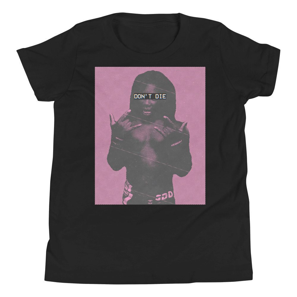 Don’t Die Miles "Halftone DD (photo by Mouse)" Youth Short Sleeve T-Shirt