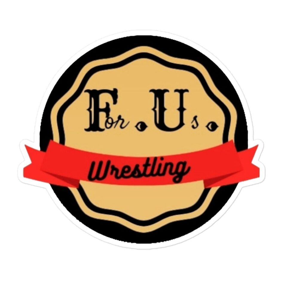 For Us Wrestling "For Us Classic Logo" Bubble-free stickers