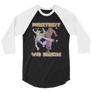 Paragon "Protect Ya Neck Easter Bunny" 3/4 sleeve raglan shirt