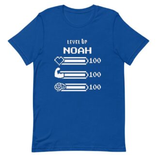 LvlUpNoah "Lvl Up NOAH Stats" Unisex short sleeve tee