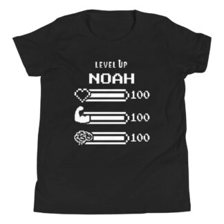 LvlUpNoah "Lvl Up NOAH Stats" Youth Short Sleeve T-Shirt