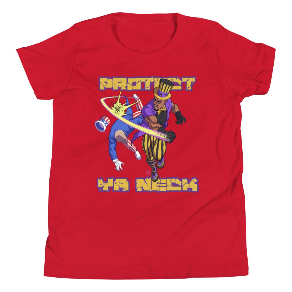 Paragon "Protect Ya Neck Uncle Sam (Juneteenth/4th of July edition)" Youth Short Sleeve T-Shirt