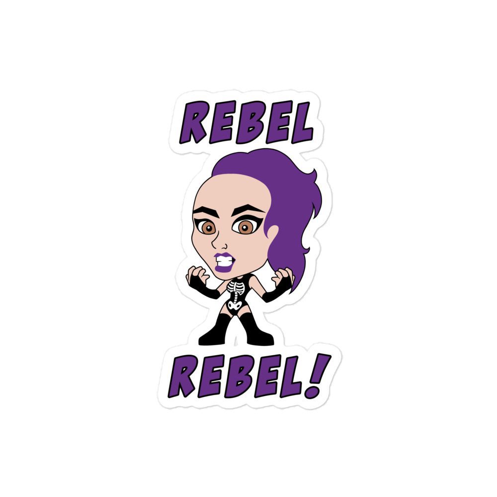 Sarah The Rebel "Rebel Rebel" Bubble-free stickers