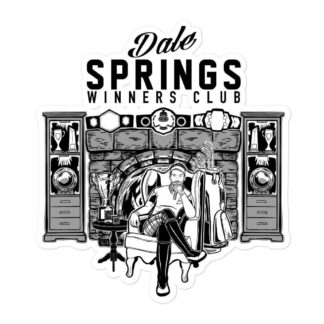 Dale Springs "Winners Club" Bubble-free stickers