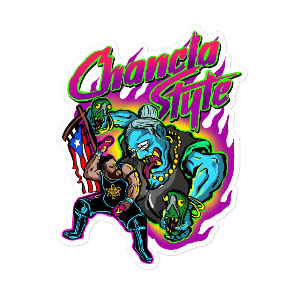 Matt Awesome "Chancla Style" Bubble-free stickers