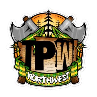 Timber Pro Wrestling "TPW Logo" Bubble-free stickers