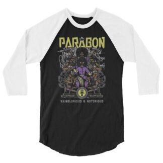 Paragon "Vainglorious & Notorious" 3/4 sleeve raglan shirt