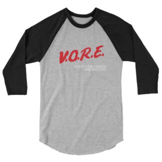 The QQts "V.O.R.E." 3/4 sleeve raglan shirt