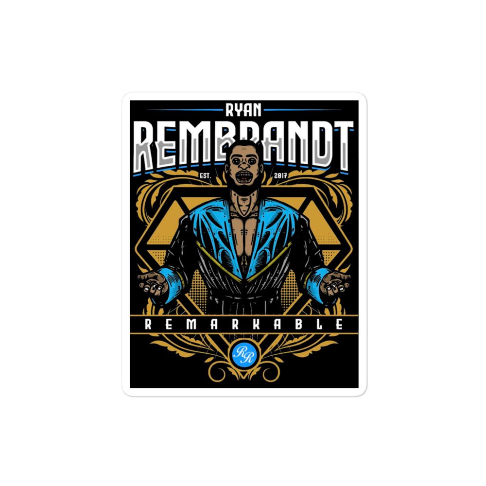Ryan Rembrandt "Rembrandt of the Ring" Bubble-free stickers