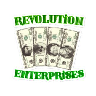 LvlUpNoah "Revolution Enterprises" Bubble-free stickers