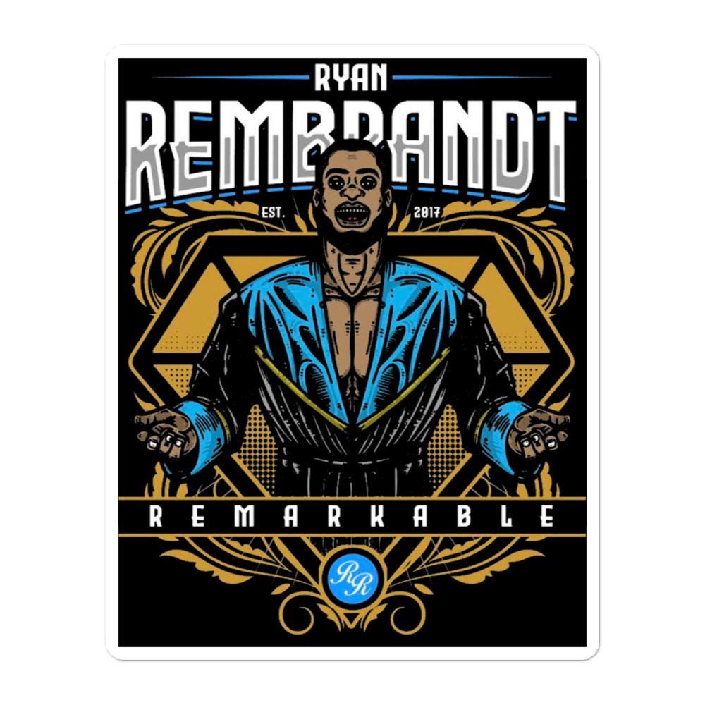 Ryan Rembrandt "Rembrandt of the Ring" Bubble-free stickers