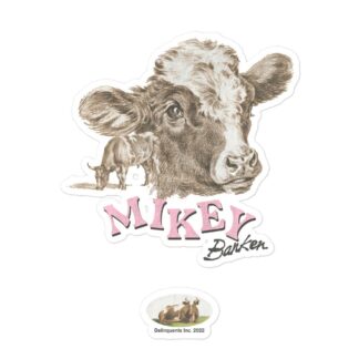 Mikey Banker "Friend of the Cows 🐄" Bubble-free stickers