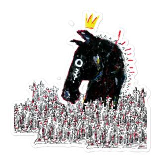 Darian Bengston "Dark Horse" Bubble-free stickers