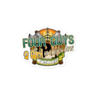 Timber Pro Wrestling "Four Guys, A Girl and a Wrestling Company" Bubble-free stickers