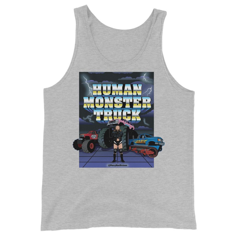 Perry Von Vicious "Saturday Morning Monster Trucks" Unisex Tank Top