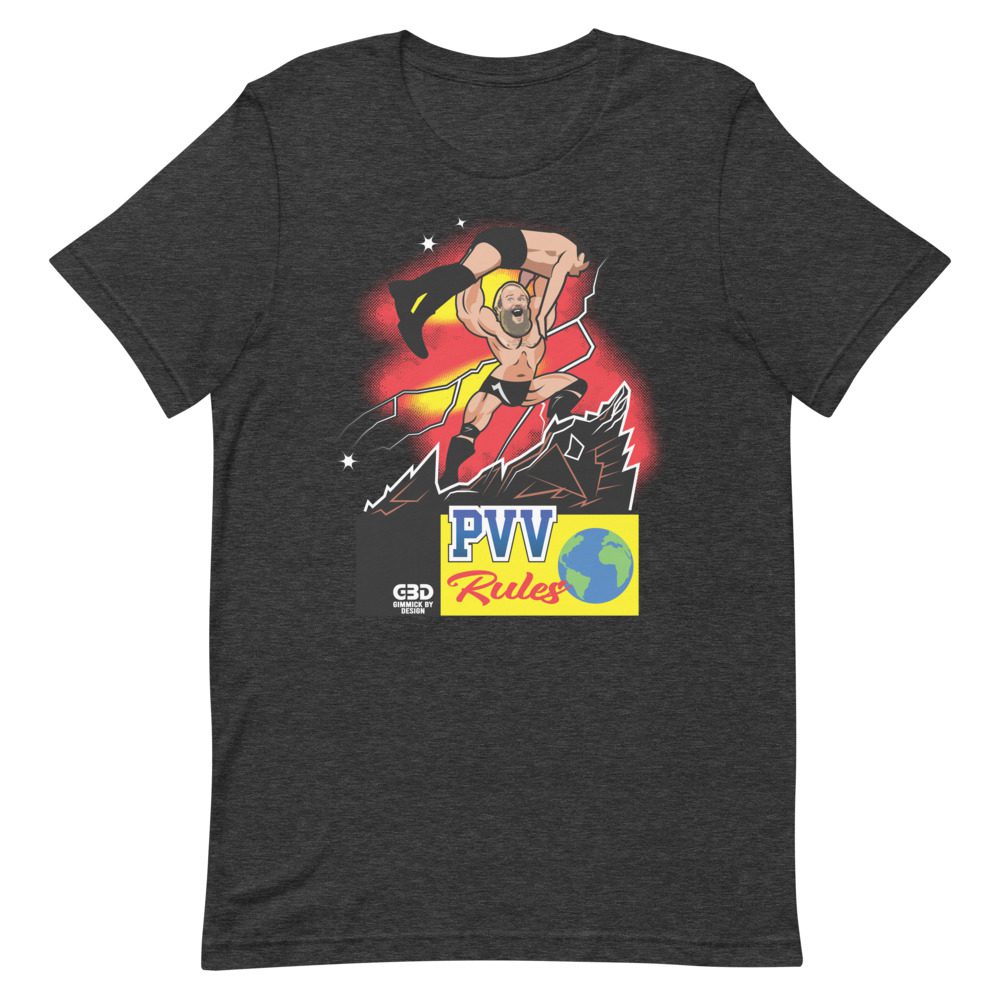 Perry Von Vicious "PVV Rules (Art by: @gimmickbydesign)" Short sleeve unisex t-shirt