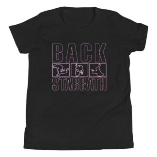 The Midnight Heat "Back Stabbath" Youth Short Sleeve T-Shirt