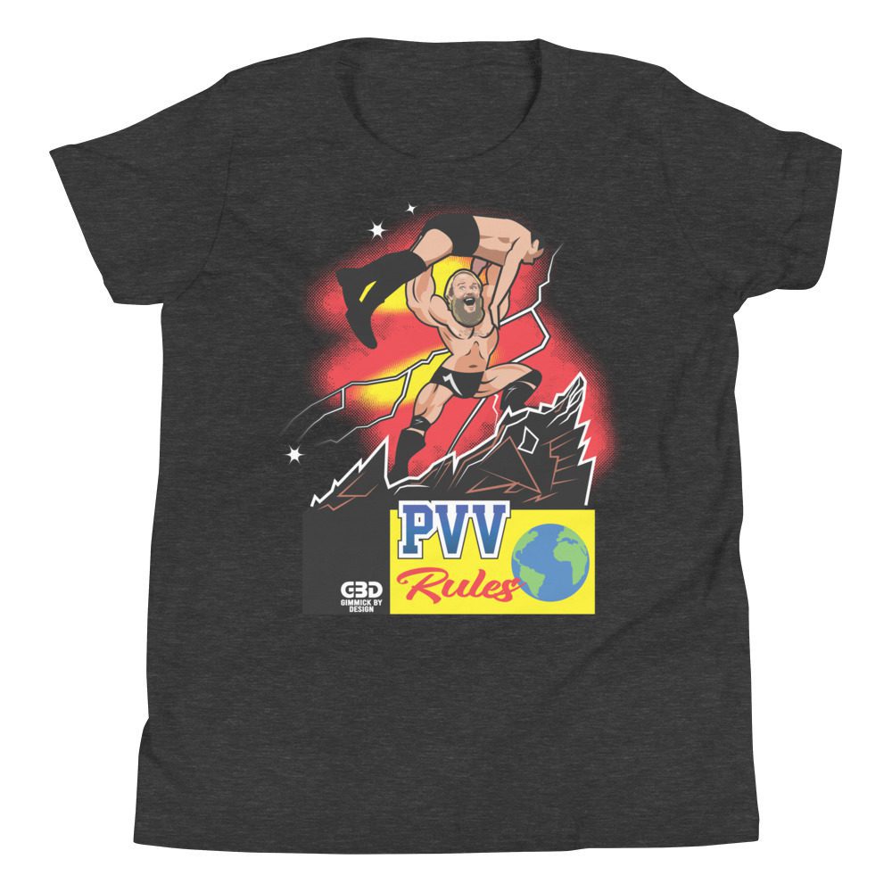 Perry Von Vicious "PVV Rules (Art by: @gimmickbydesign)" Youth Short Sleeve T-Shirt