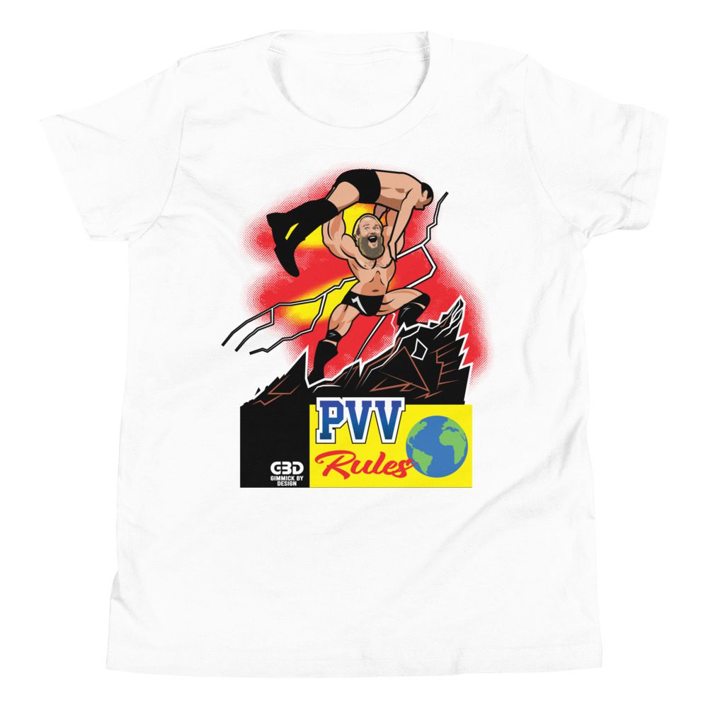 Perry Von Vicious "PVV Rules (Art by: @gimmickbydesign)" Youth Short Sleeve T-Shirt