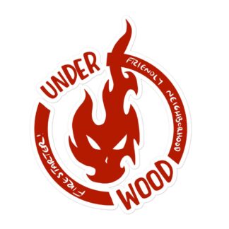 Juni Underwood "Red Friendly Neighborhood Firestarter" Bubble-free stickers