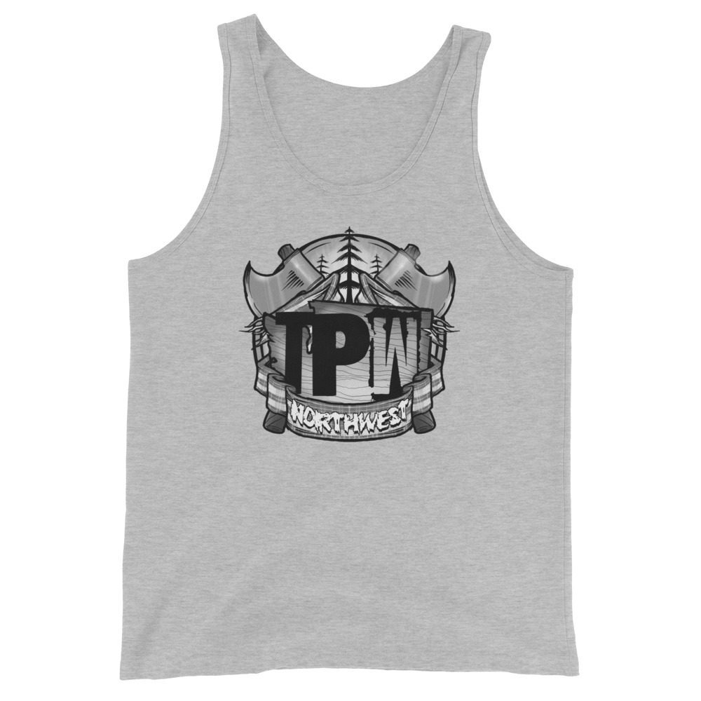 Timber Pro Wrestling "TPW Logo Grey Scale" Unisex Tank Top