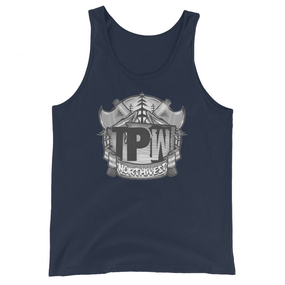 Timber Pro Wrestling "TPW Logo Grey Scale" Unisex Tank Top