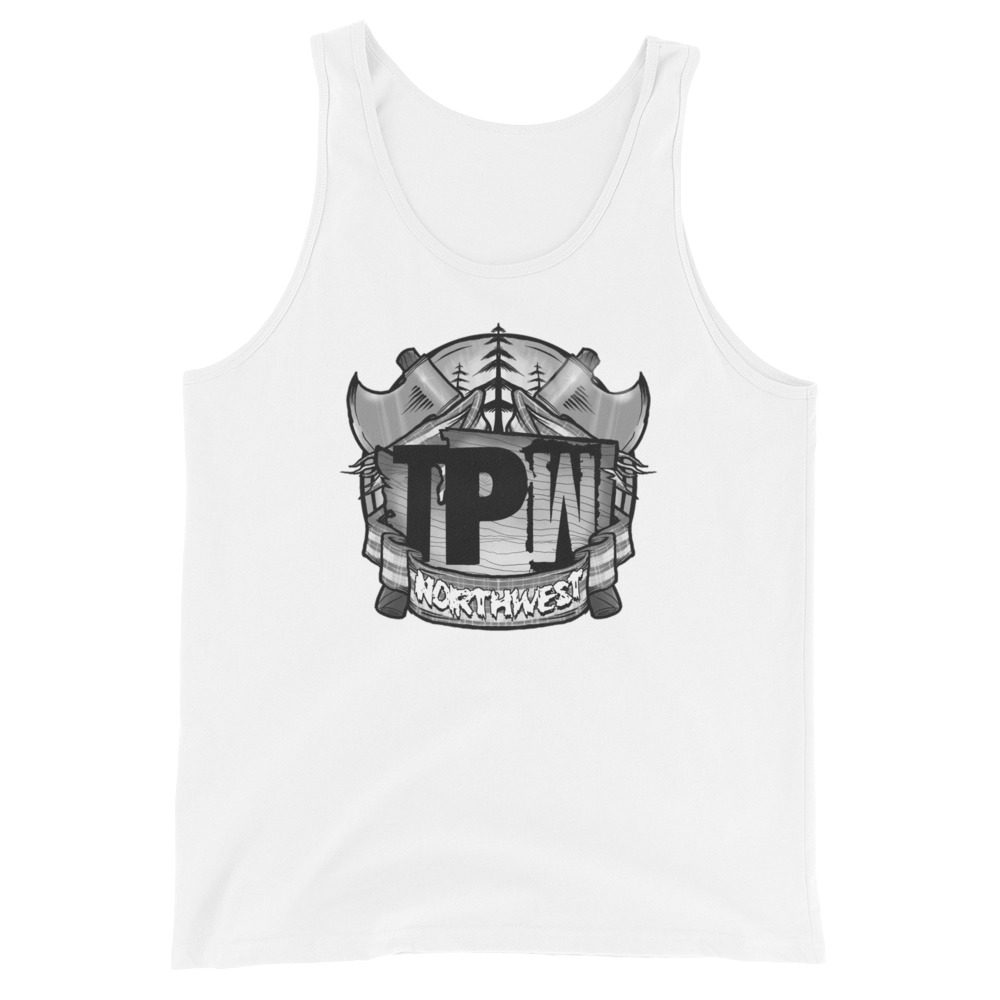 Timber Pro Wrestling "TPW Logo Grey Scale" Unisex Tank Top