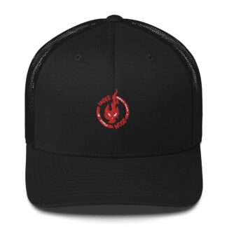 Juni Underwood “Red Friendly Neighborhood Firestarter” Trucker Cap