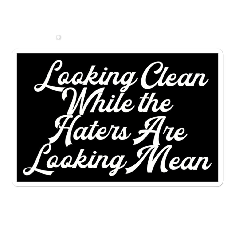Nasty Leroy "Looking Clean While the Haters Looking Mean" Bubble-free stickers