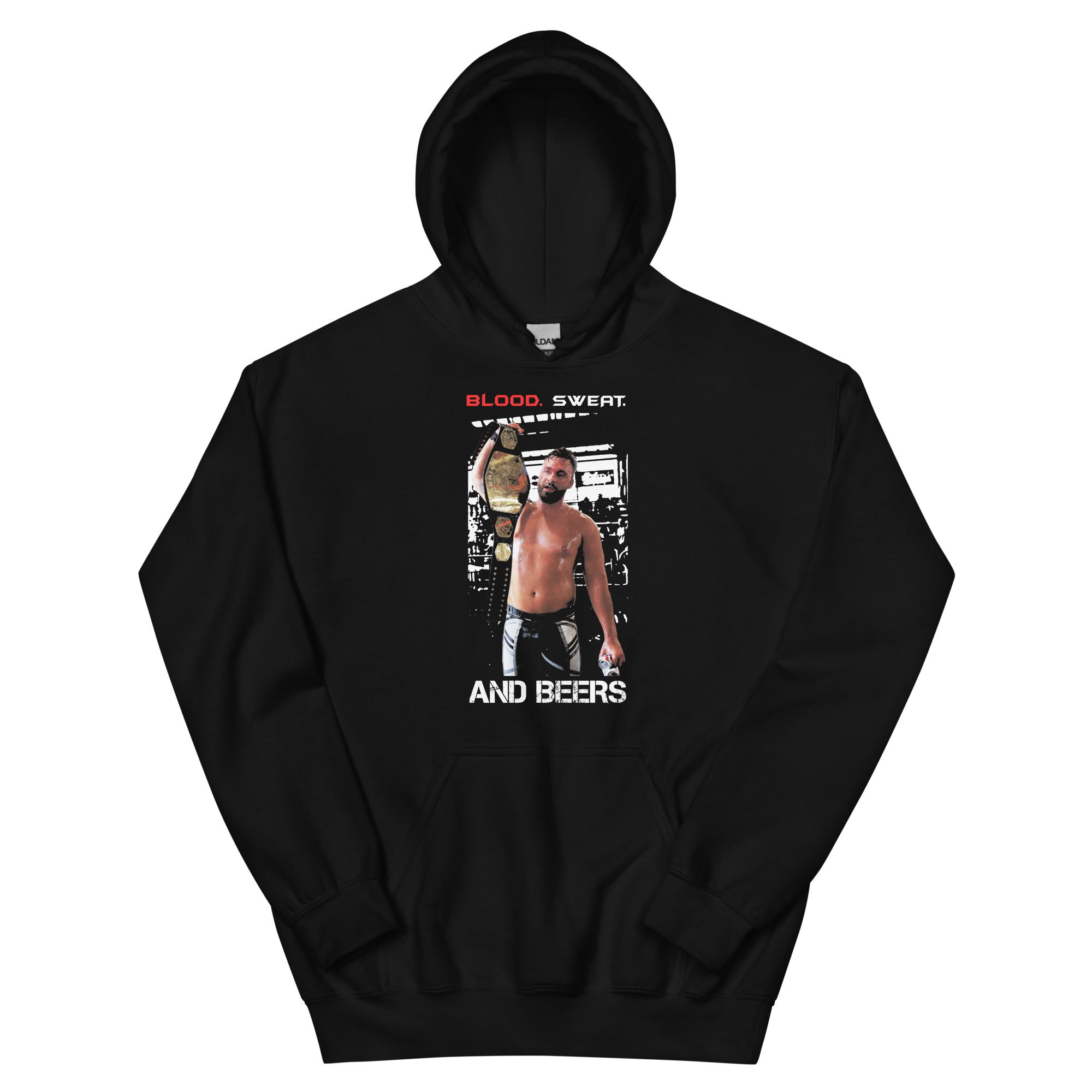 Warrior Professional Wrestling "Jake Carter - Blood.Sweat. and Beers." Unisex Hoodie