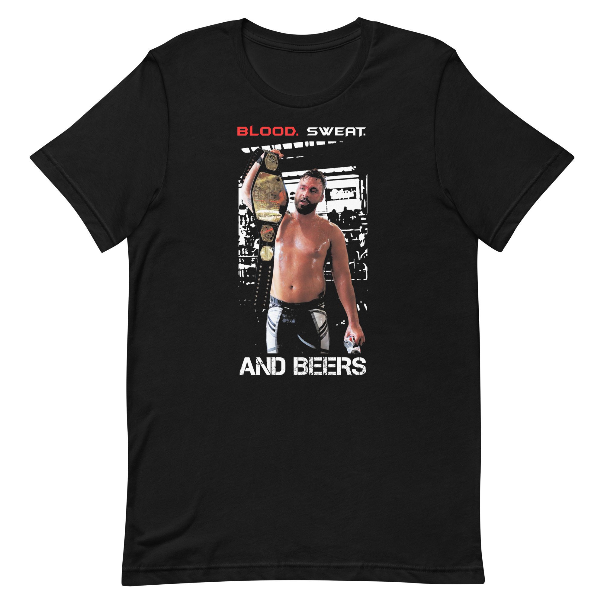 Warrior Professional Wrestling "Jake Carter - Blood.Sweat. and Beers." Short Sleeve Unisex t-shirt