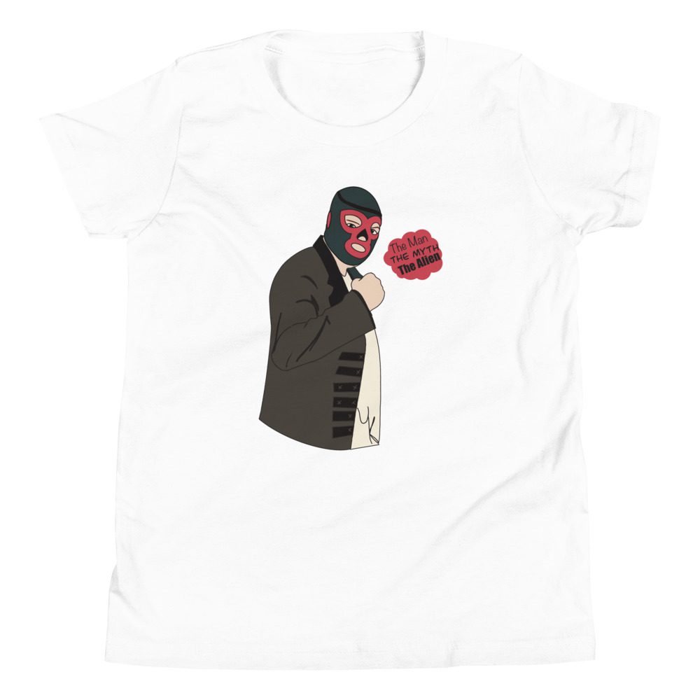 UNKNOWN The Alien Assassin "The Man, The Myth, The Alien" Youth Short Sleeve T-Shirt
