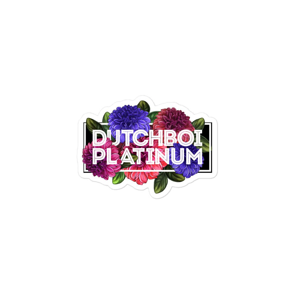 Dutchboi Platinum "Dutchboi Flowers" Bubble-free stickers