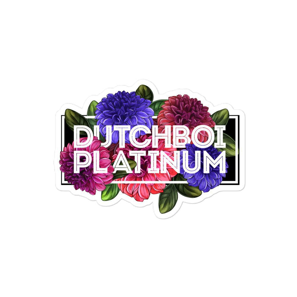 Dutchboi Platinum "Dutchboi Flowers" Bubble-free stickers