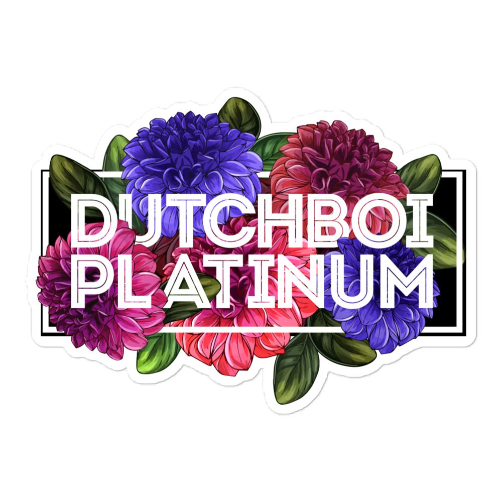 Dutchboi Platinum "Dutchboi Flowers" Bubble-free stickers