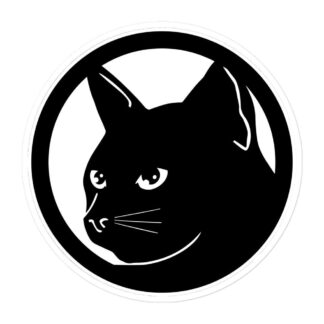 Francisco Yasin "Sly Cat Symbol Only" Bubble-free stickers