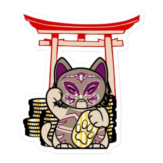 Osiris Mittens "Lucky Cat" Bubble-free stickers