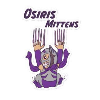 Osiris Mittens "Mischievous Osiris Mittens" Bubble-free stickers